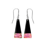 Kolczyki srebrne ze szkłem weneckim