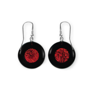 Kolczyki srebrne ze szkłem weneckim