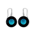 Kolczyki srebrne ze szkłem weneckim