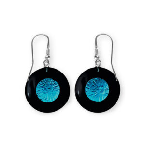 Kolczyki srebrne ze szkłem weneckim