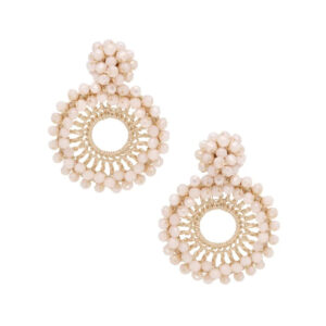 Kolczyki z mosiądzu z kryształami