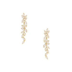 Kolczyki z mosiądzu z kryształami