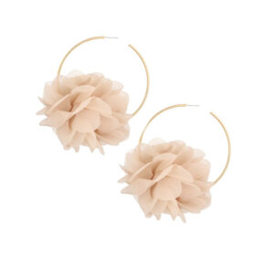 Kolczyki z mosiądzu z szyfonem