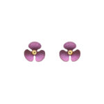 Kolczyki z tytanu i srebra pozłacanego