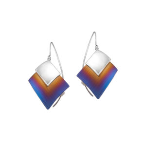 Kolczyki z tytanu i srebra