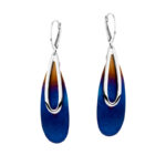 Kolczyki z tytanu i srebra