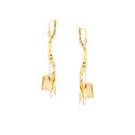 Kolczyki z żółtego i białego złota Lever Back