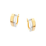 Kolczyki z żółtego i białego złota