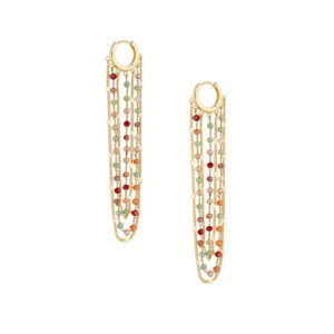 Kolczyki ze stali szlachetnej z kryształkami