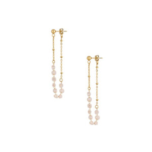 Kolczyki ze stali szlachetnej z kryształkami