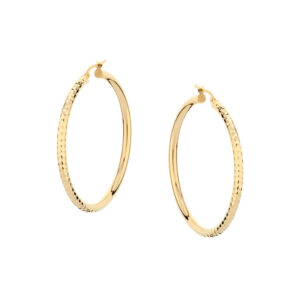 Kolczyki złote diamentowane koła