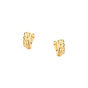 Kolczyki złote diamentowane – Angielskie zapięcie