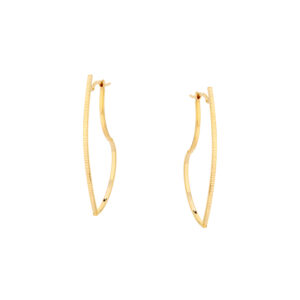 Kolczyki złote fazowane