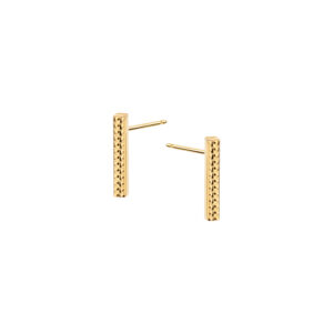 Kolczyki złote geometryczne na sztyfcie