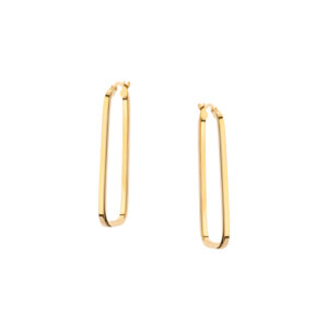 Kolczyki złote gładkie geometryczne