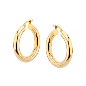 Kolczyki złote gładkie koła 2,0 cm Angielskie