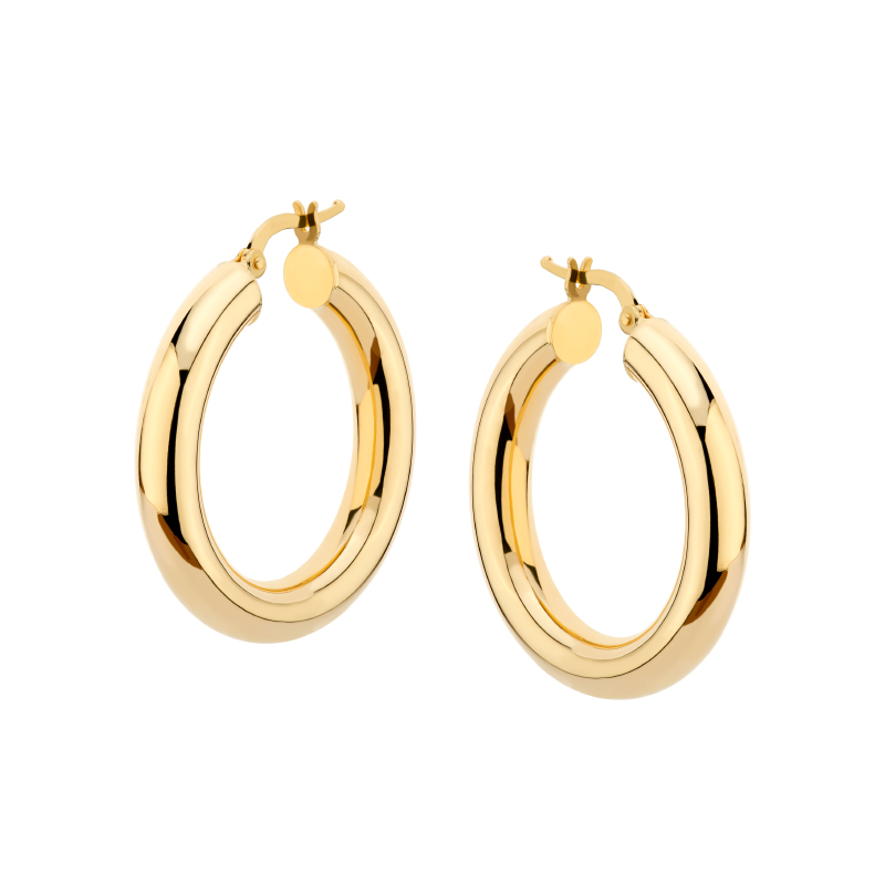 Kolczyki złote gładkie koła 2,0 cm Angielskie Kolczyki złote gładkie koła 2,0 cm Angielskie