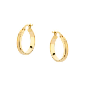 Kolczyki złote gładkie koła Angielskie