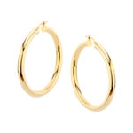 Kolczyki złote gładkie koła Angielskie