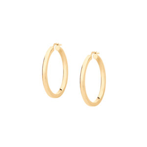 Kolczyki złote gładkie koła – Angielskie