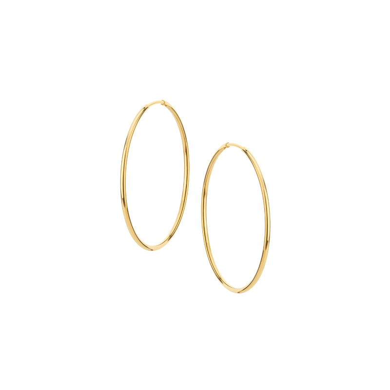 Kolczyki złote gładkie koła Kolczyki złote gładkie koła