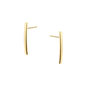 Kolczyki złote gładkie na sztyfcie