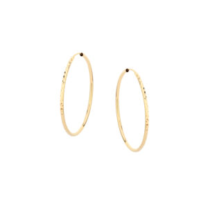 Kolczyki złote koła diamentowane