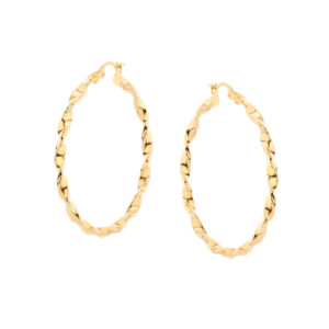 Kolczyki złote koła finezyjne