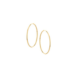 Kolczyki złote koła gładkie