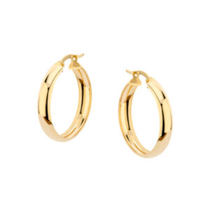 Kolczyki złote koła na zapięciu angielskim