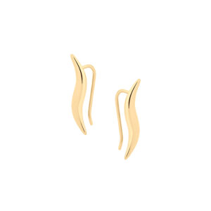 Kolczyki złote nausznice gładkie