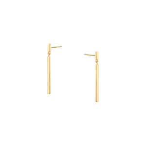 Kolczyki złote słupki na sztyfcie
