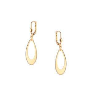 Kolczyki złote wiszące łezki lever back