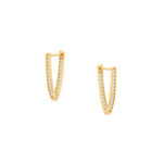 Kolczyki złote z cyrkoniami