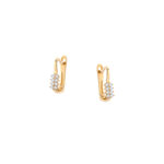 Kolczyki złote z cyrkoniami