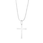 Krzyżyk srebrny gładki