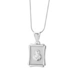 Medalik srebrny Matka Boska Karmiąca