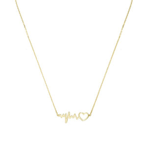Naszyjnik pozłacany linia życia