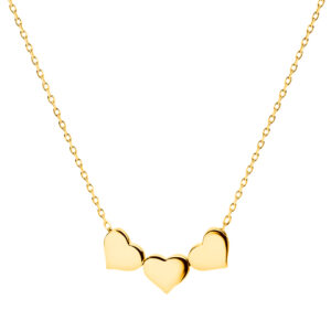Naszyjnik pozłacany serca