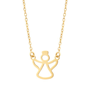 Naszyjnik pozłacany z aniołkiem