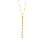 Naszyjnik pozłacany z kryształami