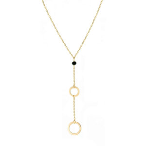 Naszyjnik pozłacany z motywem geometrycznym