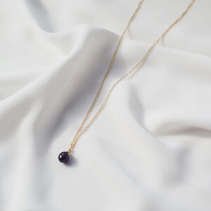 Naszyjnik pozłacany z perłą