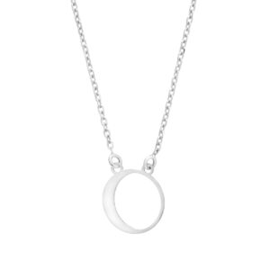 Naszyjnik srebrny celebrytka z kołem