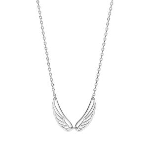 Naszyjnik srebrny z ażurowymi skrzydłami