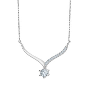 Naszyjnik srebrny z cyrkoniami