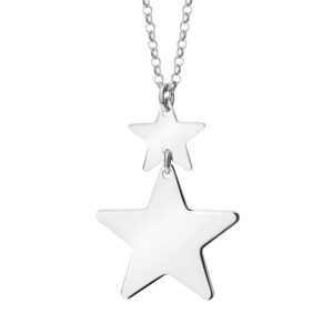 Naszyjnik srebrny z gwiazdami