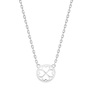 Naszyjnik srebrny z koniczyną