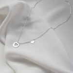 Naszyjnik srebrny z sercem