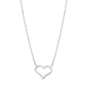 Naszyjnik srebrny z sercem